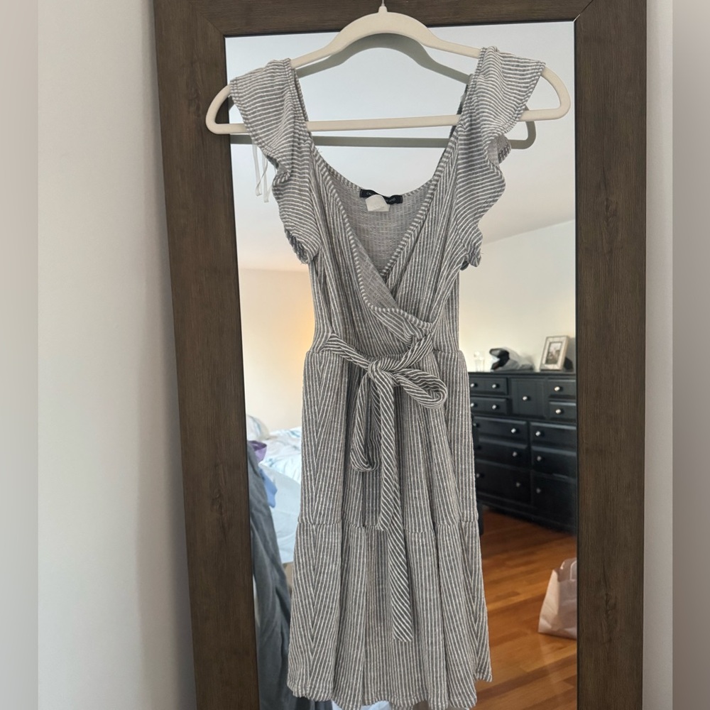 Caution to the Wind Striped Dress